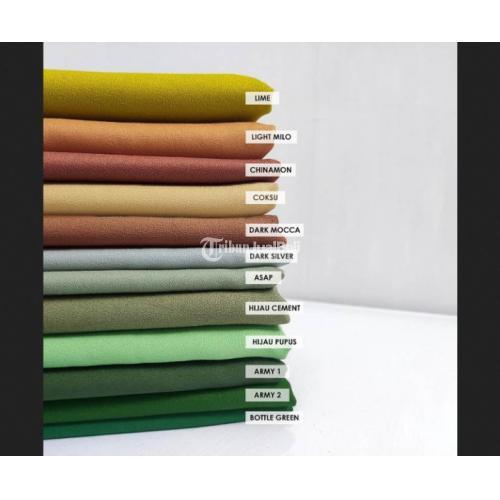 Pabrik Kain Mosscrepe / Moschino Per 1 yards Grosir