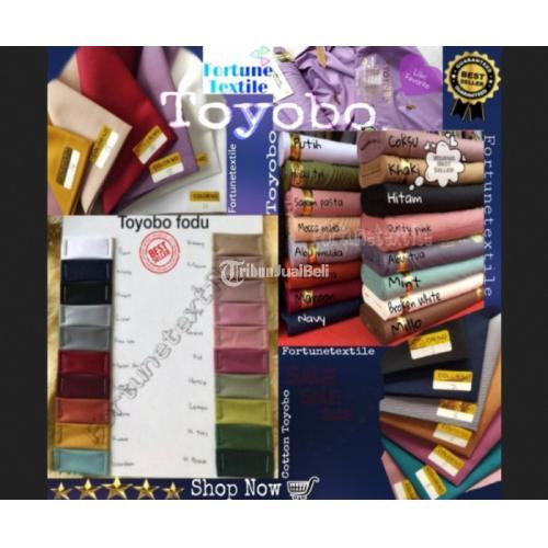 Pabrik Kain Katun Toyobo Fodu Premium Bahan Kain Katun Jepang Polos - Bandung