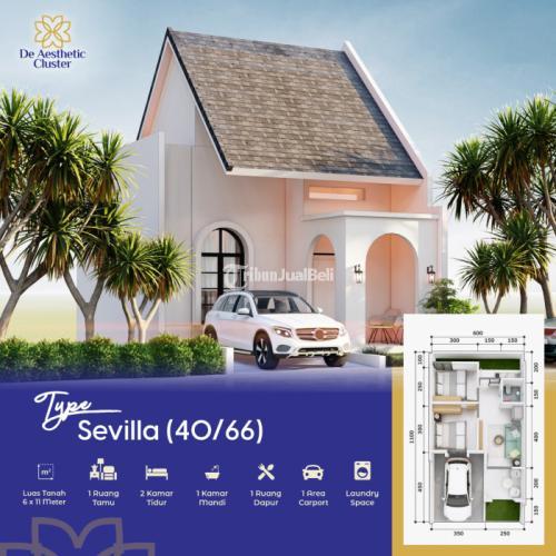 Gaya Mediterania Rumah di  Perumahan Mojosari Dekat Mojosulur 9 km Ngimbangan - Mojokerto