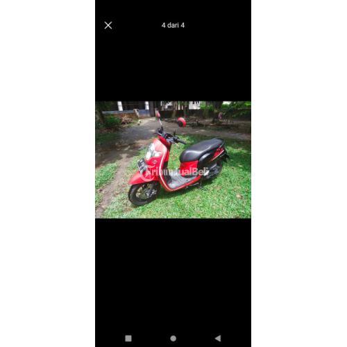 Motor honda scoopy merah bekas mulus terawat siap pakai