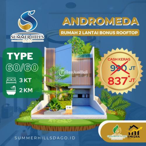 Dijual Rumah 2 Lantai Free Rooftop Dago - Bandung