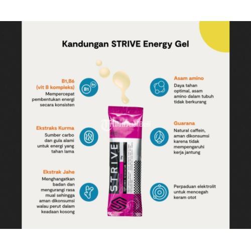 Strive Energy Gel Markisa di 24 gr x 5 sachet di Jakarta Pusat Tribun