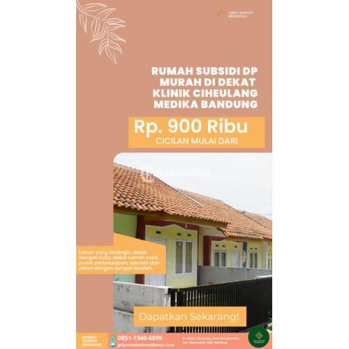 Rumah Subsidi Murah dengan DP Murah di Dekat Klinik Ciheulang Medika Bandung