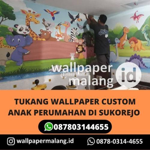 TUKANG WALLPAPER CUSTOM TEMA ANAK PERUMAHAN DI SUKOREJO