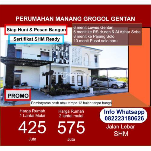 perumahan solo baru rumah gentan rumah 2 lantai gentan rumah 2 lantai solo perumahan gentan solo