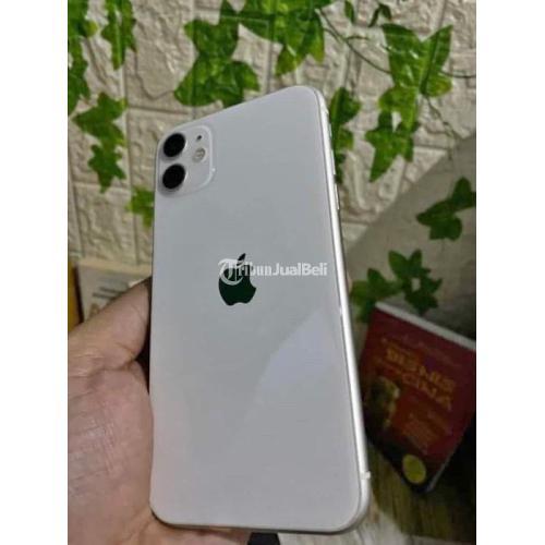 HP iPhone 11 64GB White Fullset Bekas Mulus iCloud Aman All Operator - Jakarta Timur
