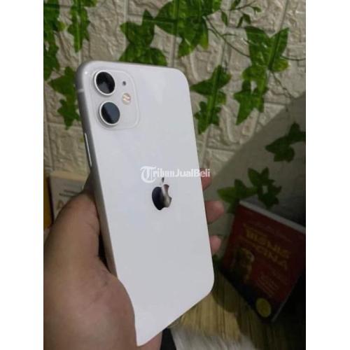HP iPhone 11 64GB White Fullset Bekas Mulus iCloud Aman All Operator - Jakarta Timur