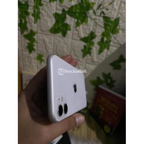 HP iPhone 11 64GB White Fullset Bekas Mulus iCloud Aman All Operator - Jakarta Timur