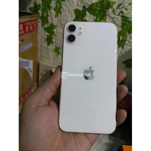 HP iPhone 11 64GB White Fullset Bekas Mulus iCloud Aman All Operator - Jakarta Timur
