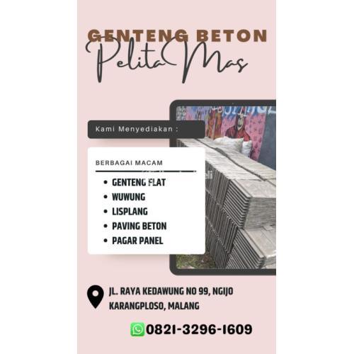 WA/TELP 0821-3296-1609, Agen Genteng Beton Gelombang Terdekat Di Sidoarjo