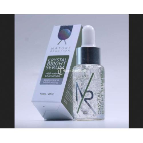 Nature Reaction Crystal Bright Serum Pencerah Wajah Penghilang Bekas Jerawat