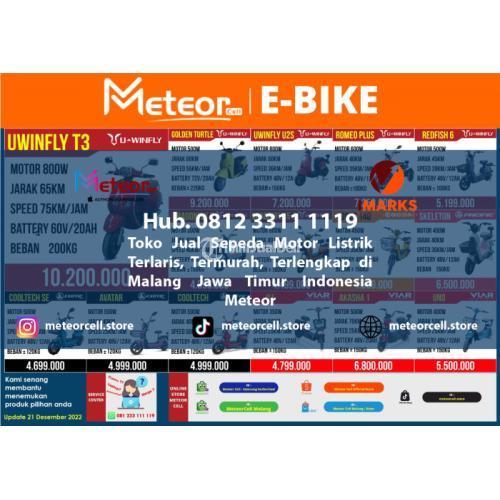 Sepeda Listrik Termurah di Malang Jawa Timur Meteor E-Bike - Malang Kota