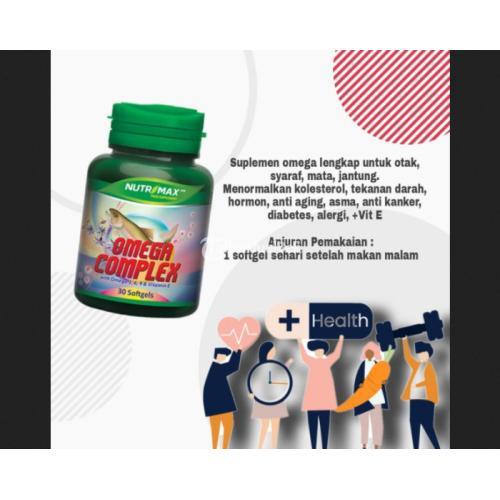 OMEGA COMPLEX NUTRIMAX ISI 30 SOFTGEL FISH OIL VITAMIN E JANTUNG