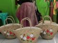 Tas Mendong Sulam Bunga Tas Parcel Mendong Natural Tas Natural - Jakarta Timur