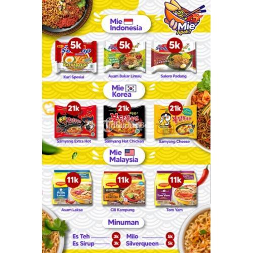 Paket Usaha Mie Apah Warmindo Kekinian Modal Terjangkau - Kudus