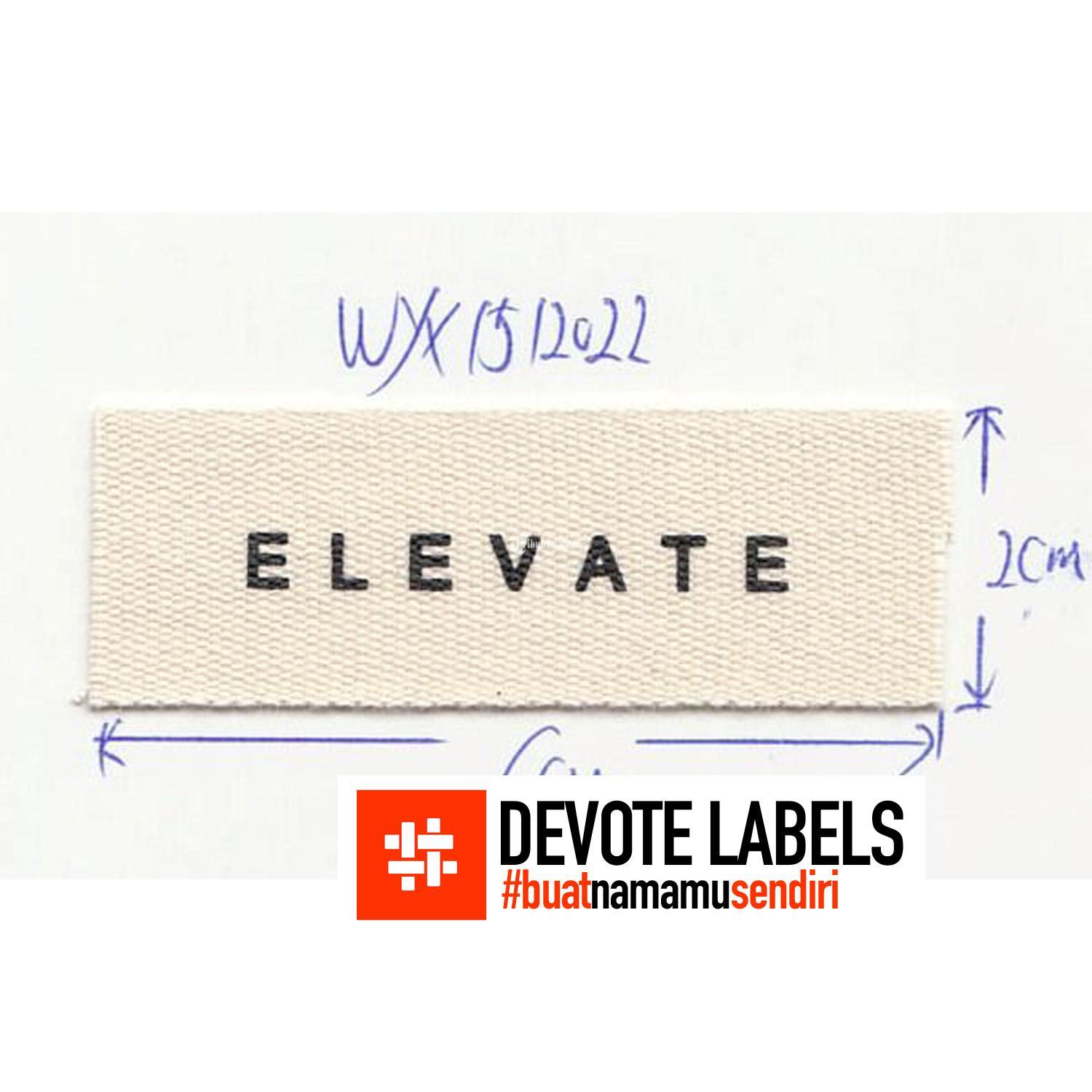 Produsen Label Tafeta Sukabumi Devotelabels