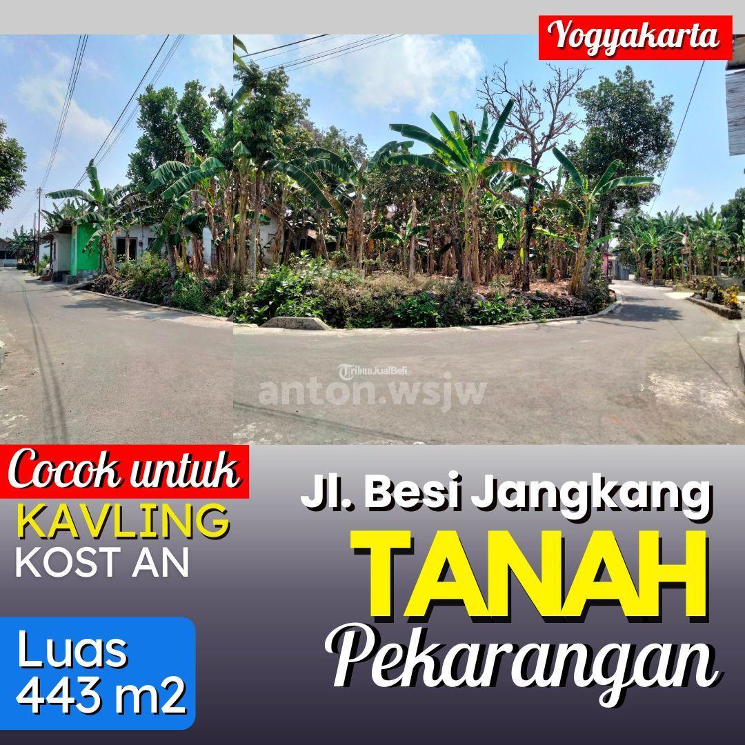 Dijual Tanah Pekarangan Hook Luas 443m2 YAPAH Sukoharjo Jl Besi Jangkang - Sleman