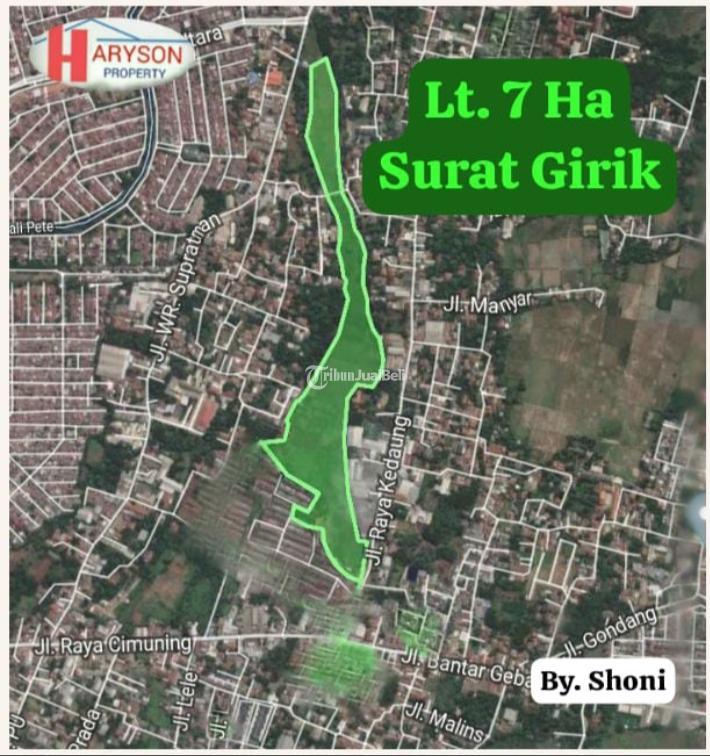 Dijual Tanah Komersil 7 Ha Cimuning Mustikajaya Bekasi Timur - Kota Bekasi