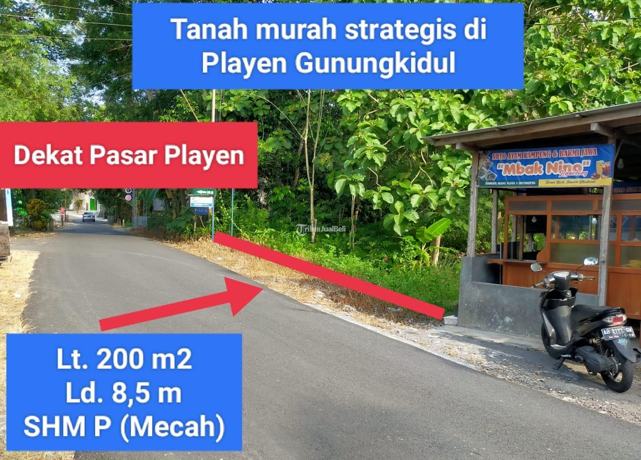 Edisi Murah Tanah Luas 200m2 Murah Mangku Jalan Raya Aspal Di Area Pasar Playen - Gunung Kidul Yogyakarta