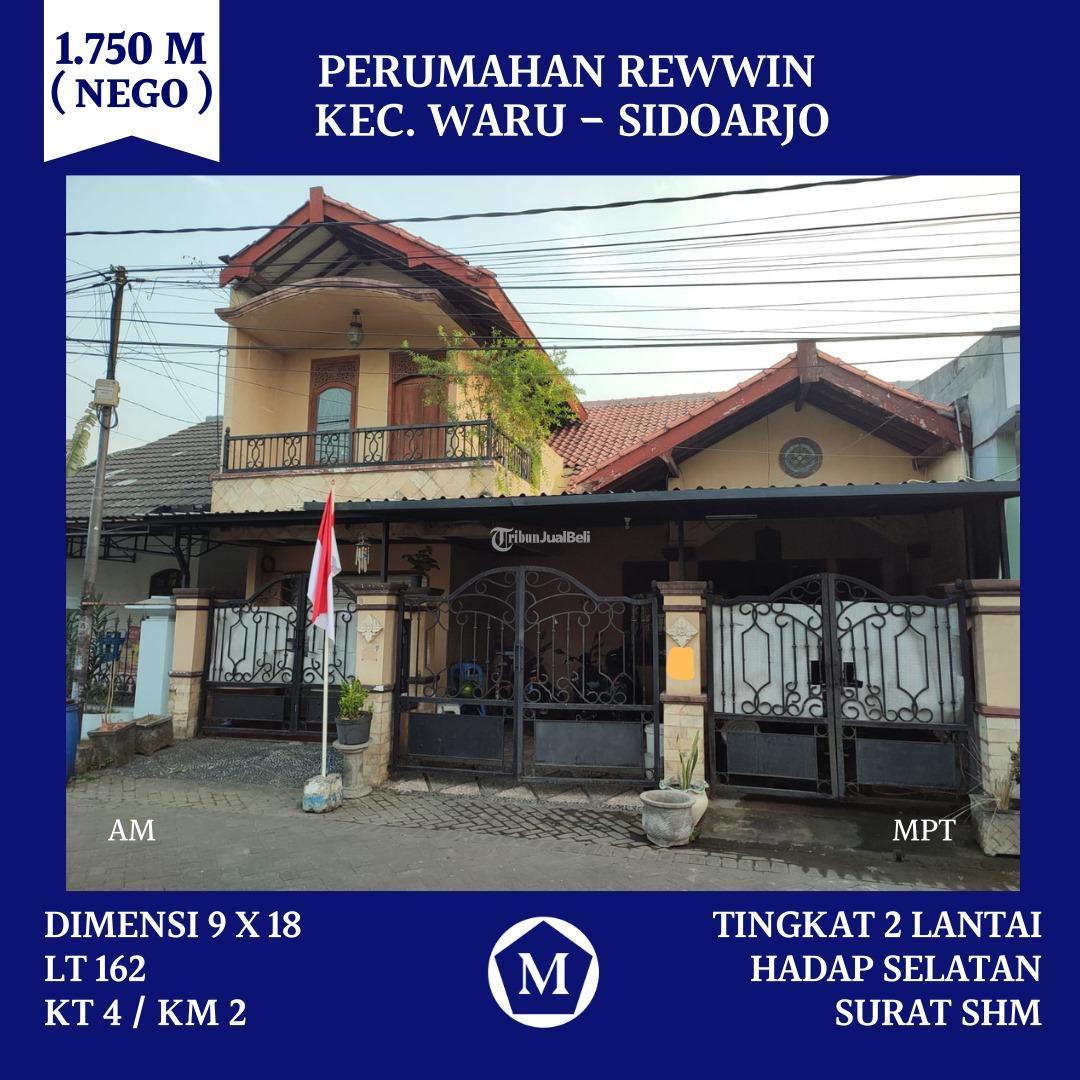 Rumah Rewwin Waru Sidoarjo 175M Nego SHM Hadap Selatan