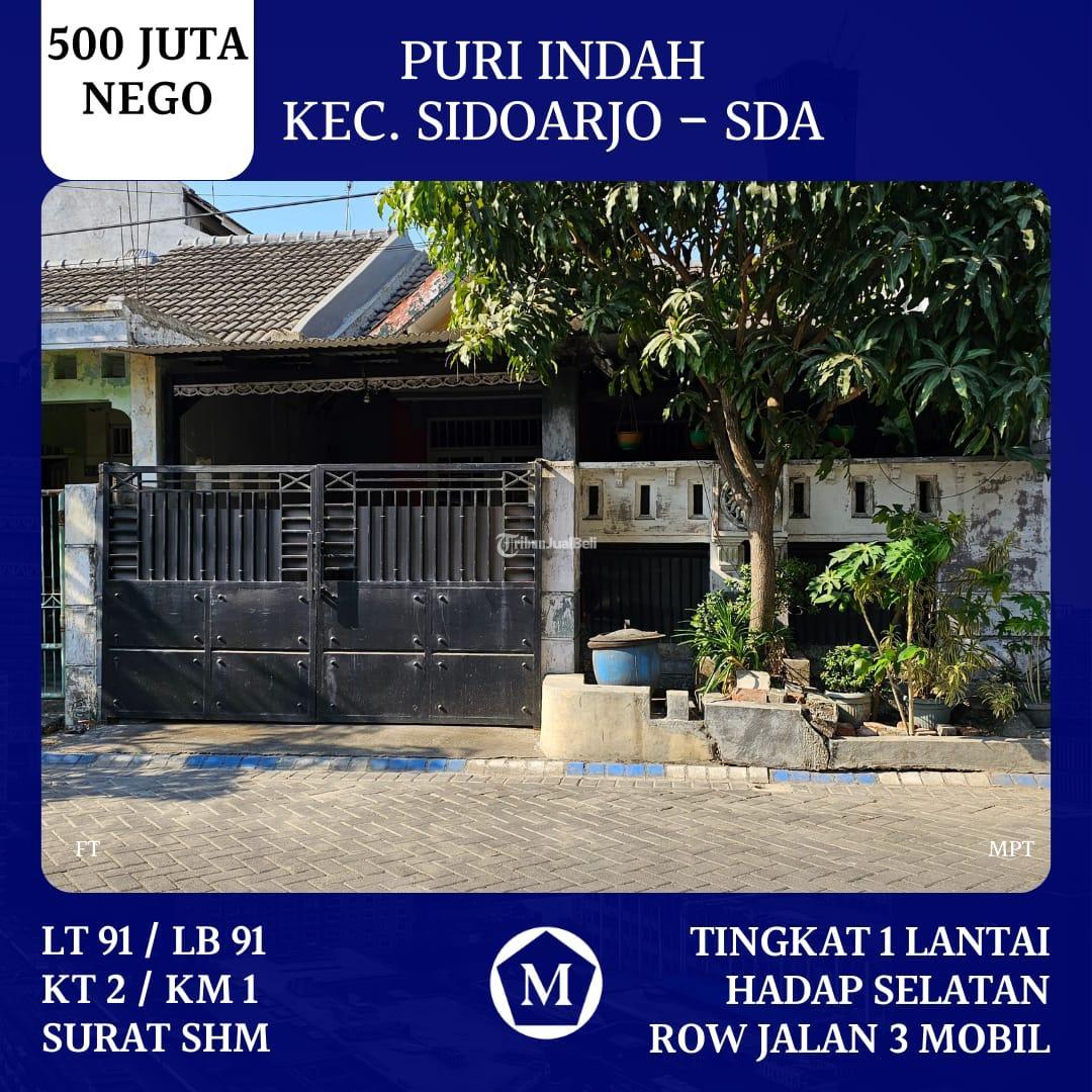 Rumah Puri Indah Sidoarjo Kota 500 Juta Nego SHM Hadap Selatan