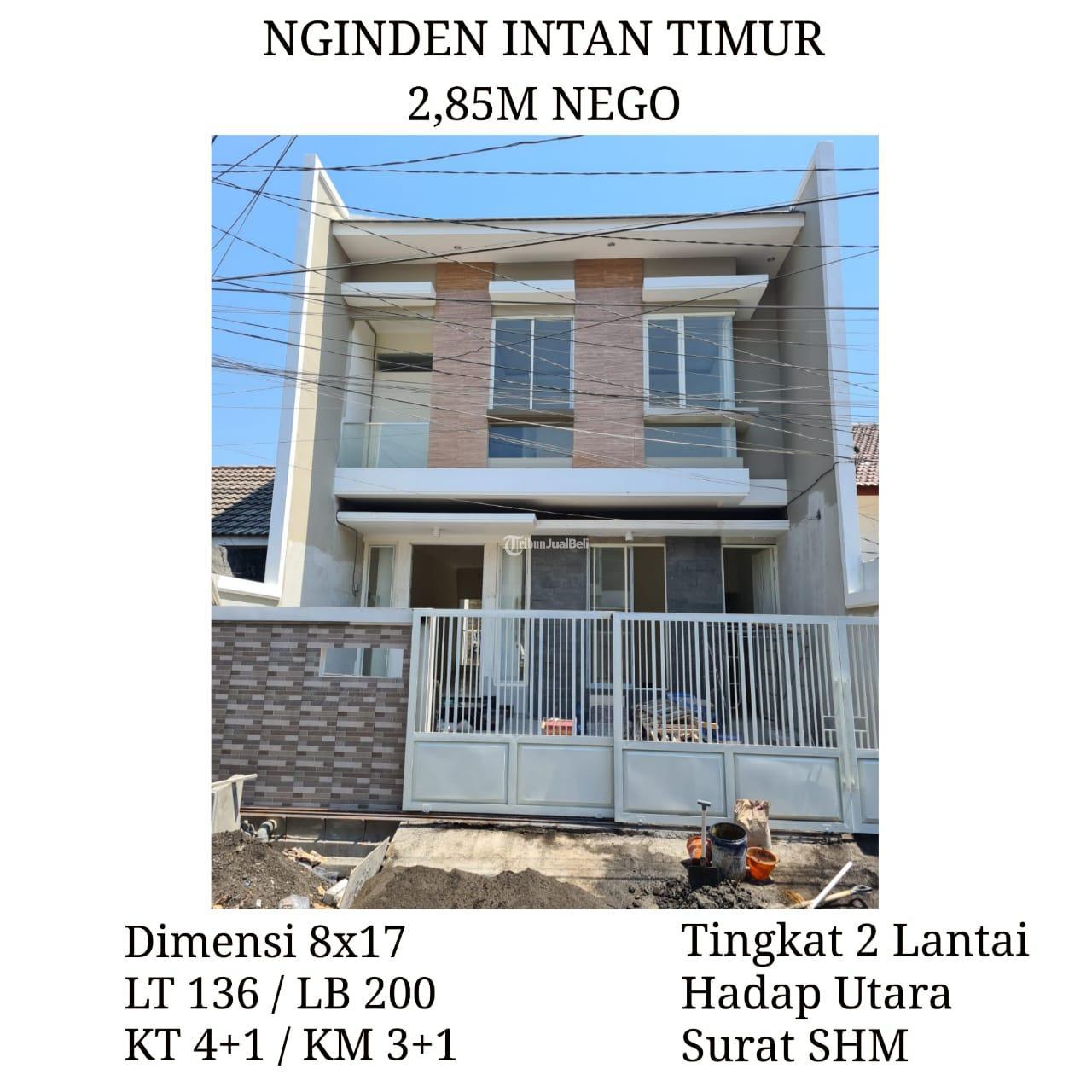 Rumah Nginden Intan Timur Surabaya 285M Nego SHM Hadap Utara