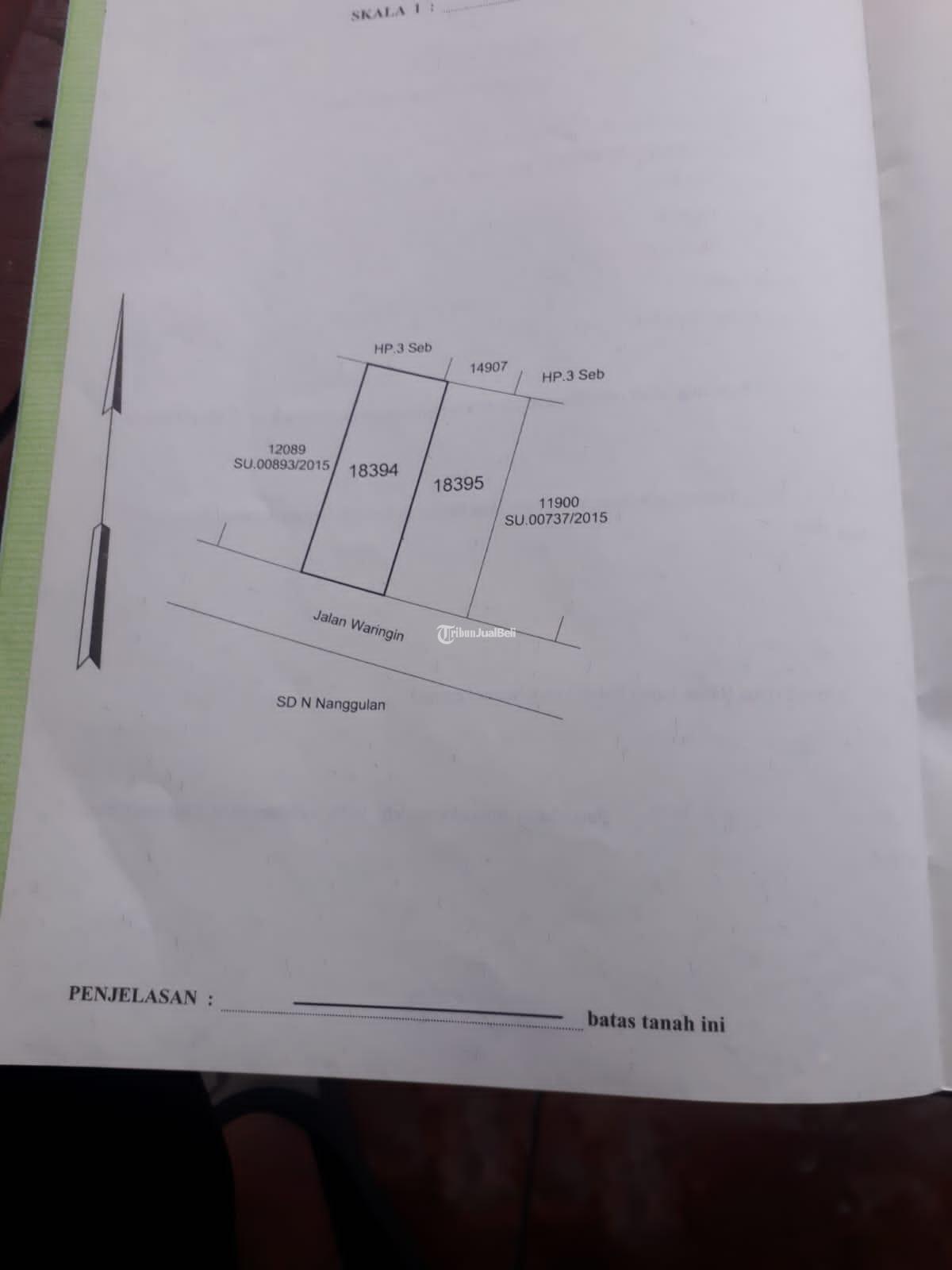 Tanah Bonus Rumah Type 36 Diatasnya Dekat Adisucipto