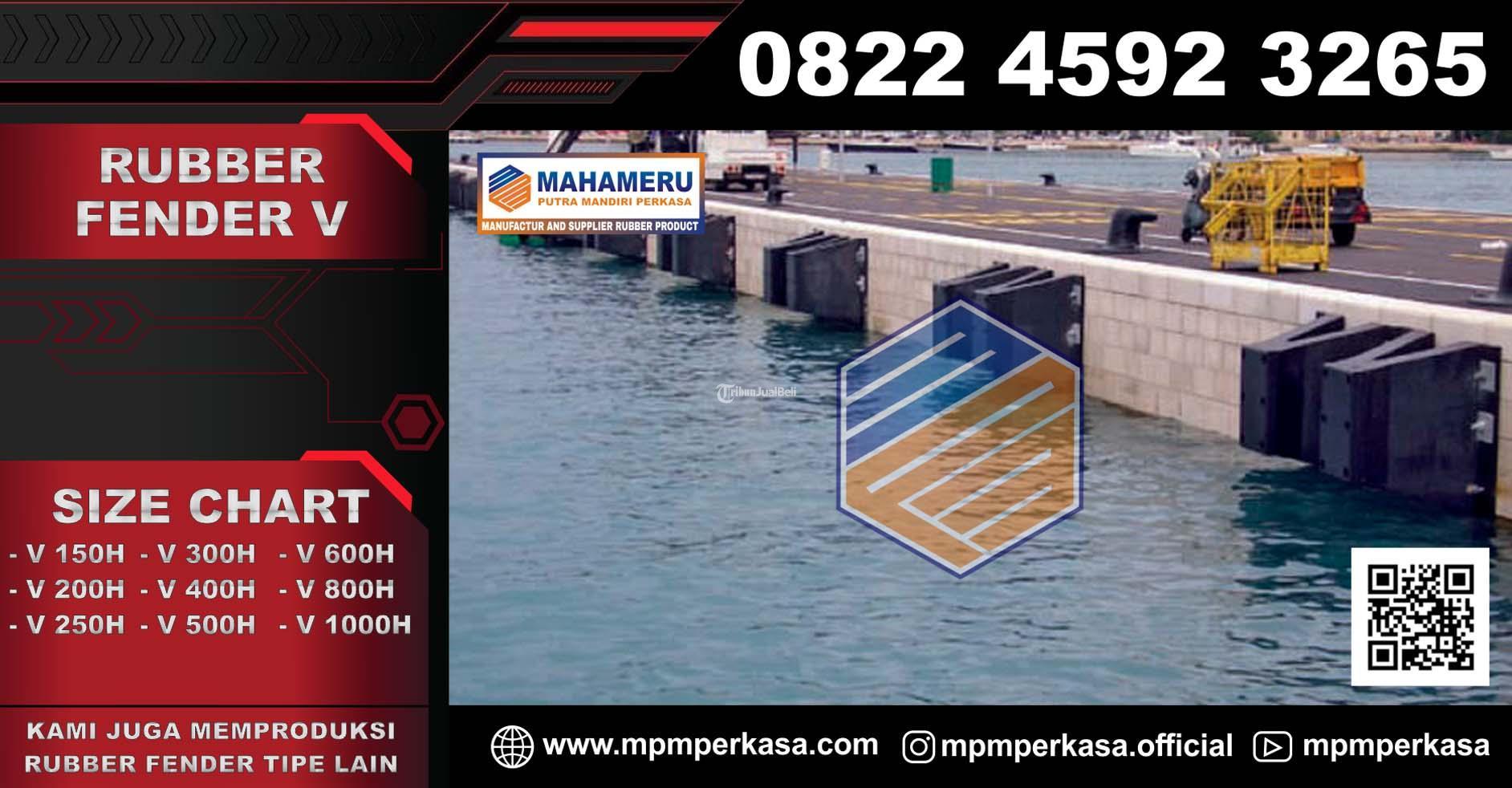 Rubber Fender V 250H 2000L Ready Stock Berkualitas dan Bergaransi Bisa Include dengan Anchor Bolt