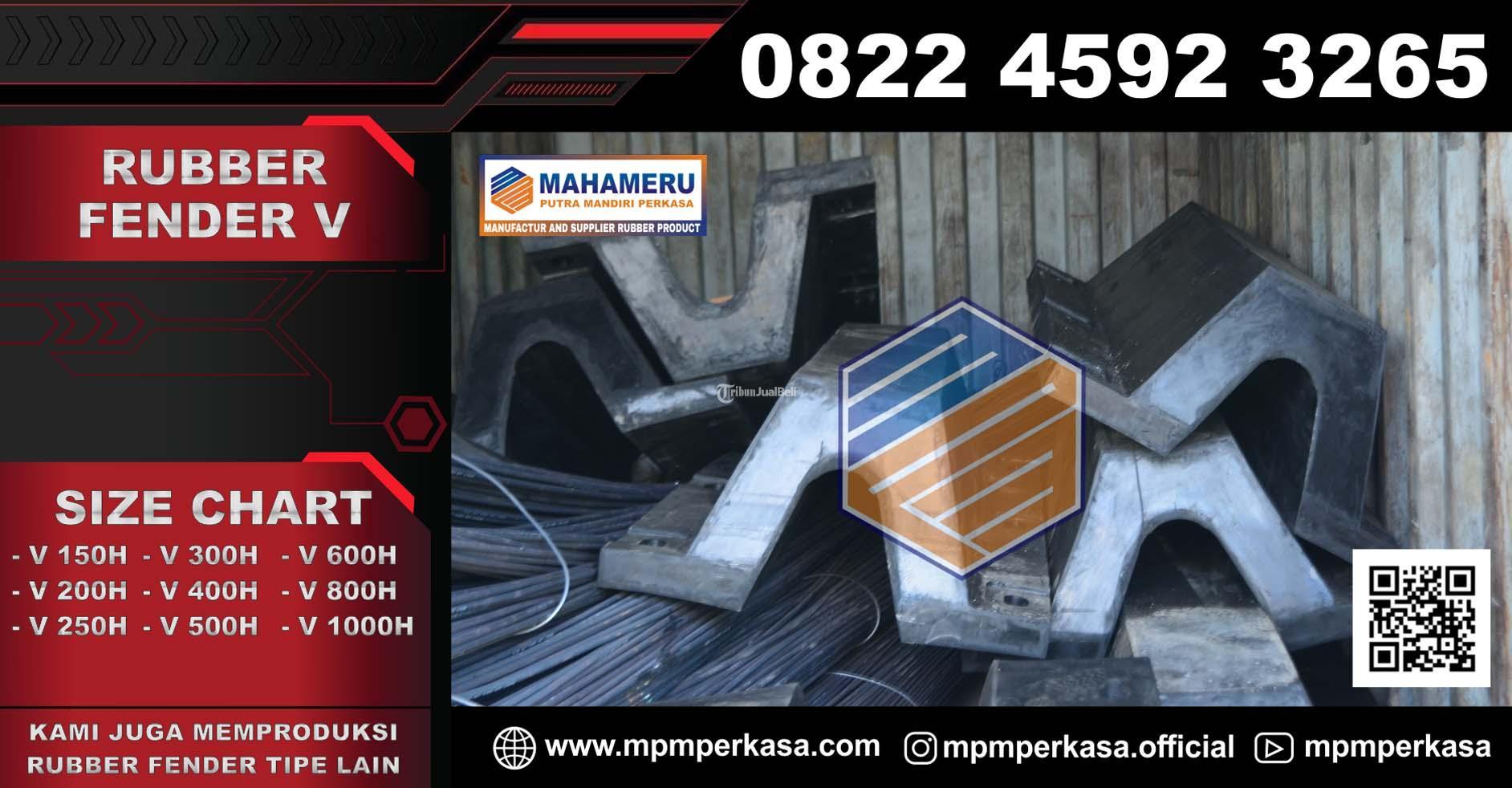 Produsen Rubber Fender V 600H 2500L Pelindo Ternate  Karet Fender Dermaga Tipe V 600H 2500L Berkualitas