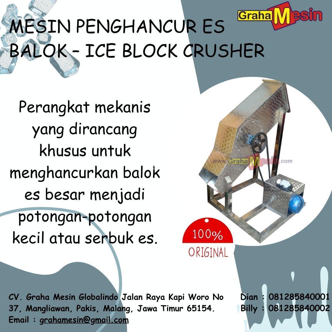 Mesin Penghancur Es Balok Ice Block Crusher
