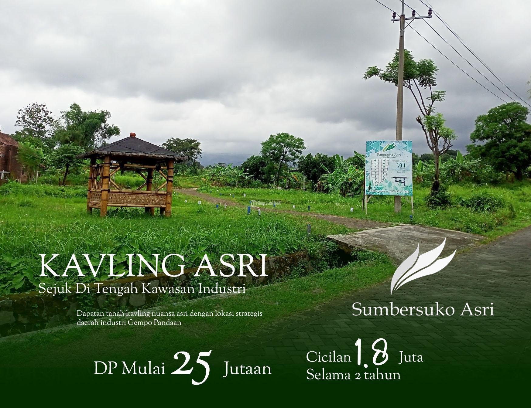 Kavling Sumbersuko Asri DP Ringan hanya 25jt Bonus Sepeda Listrik Gratis