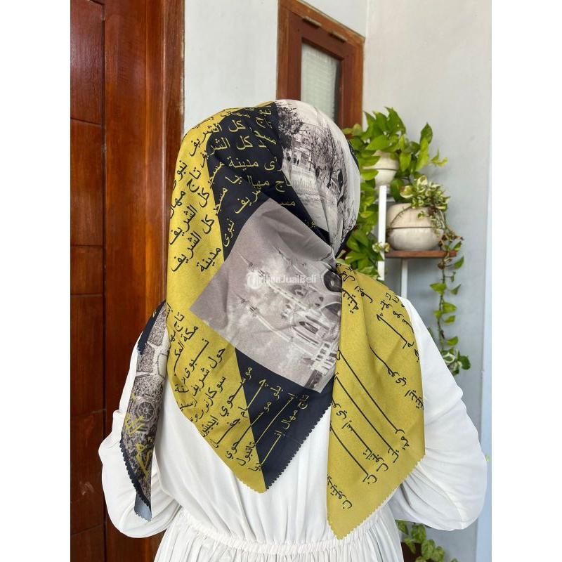 kerudung segi empat motif arab Toko di Oren Nomiq Store