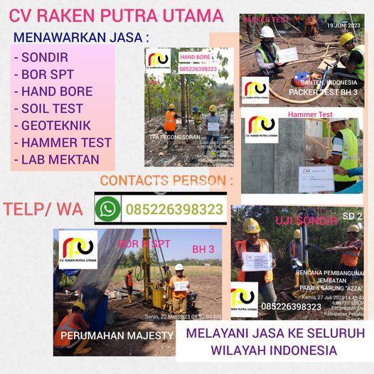 SONDIR SOIL TEST HAND BORE BOR SPT GROUTING GEOTEKNIK MURAH