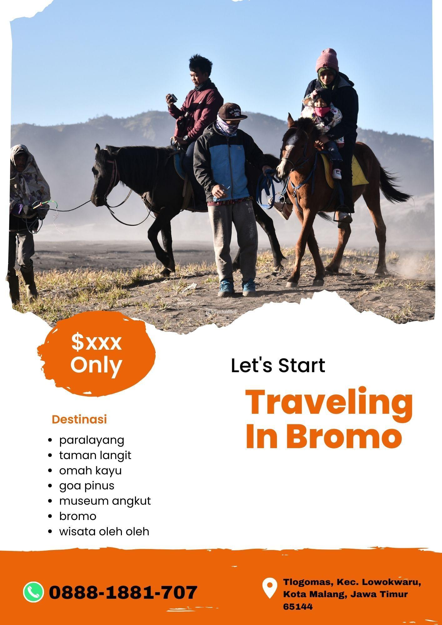 WACALL 08881881707 paket bromo java travel di malang
