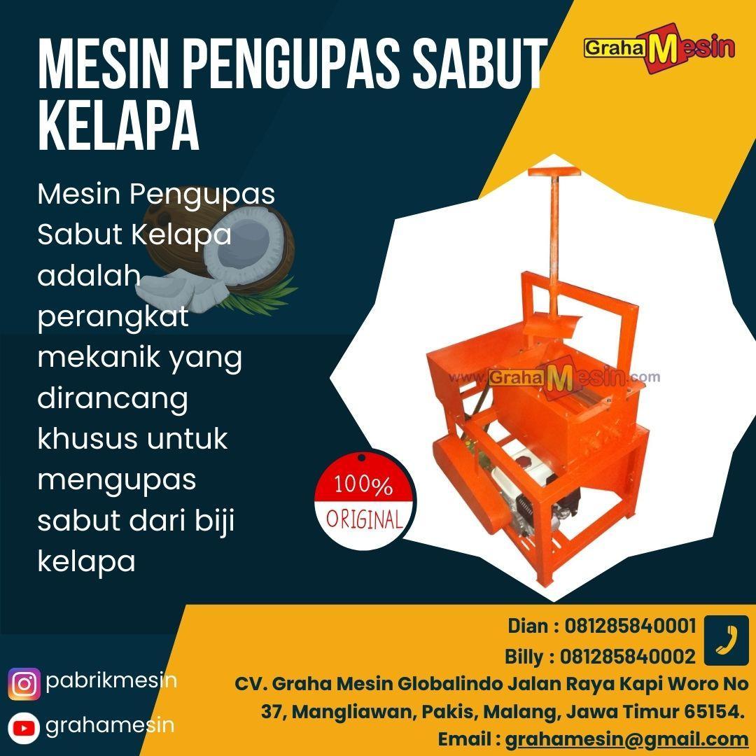 Mesin Pengupas Sabut Kelapa Graha Mesin Malang