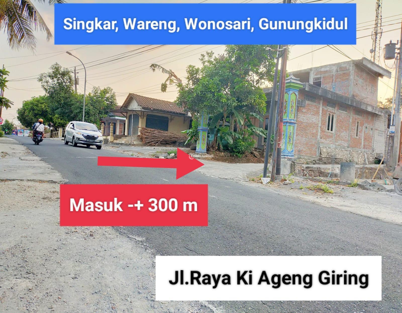 Tanah Luas 1034 m2 Murah Hook Dekat Jalan Provinsi  di Wareng Wonosari - Gunung Kidul Jogja