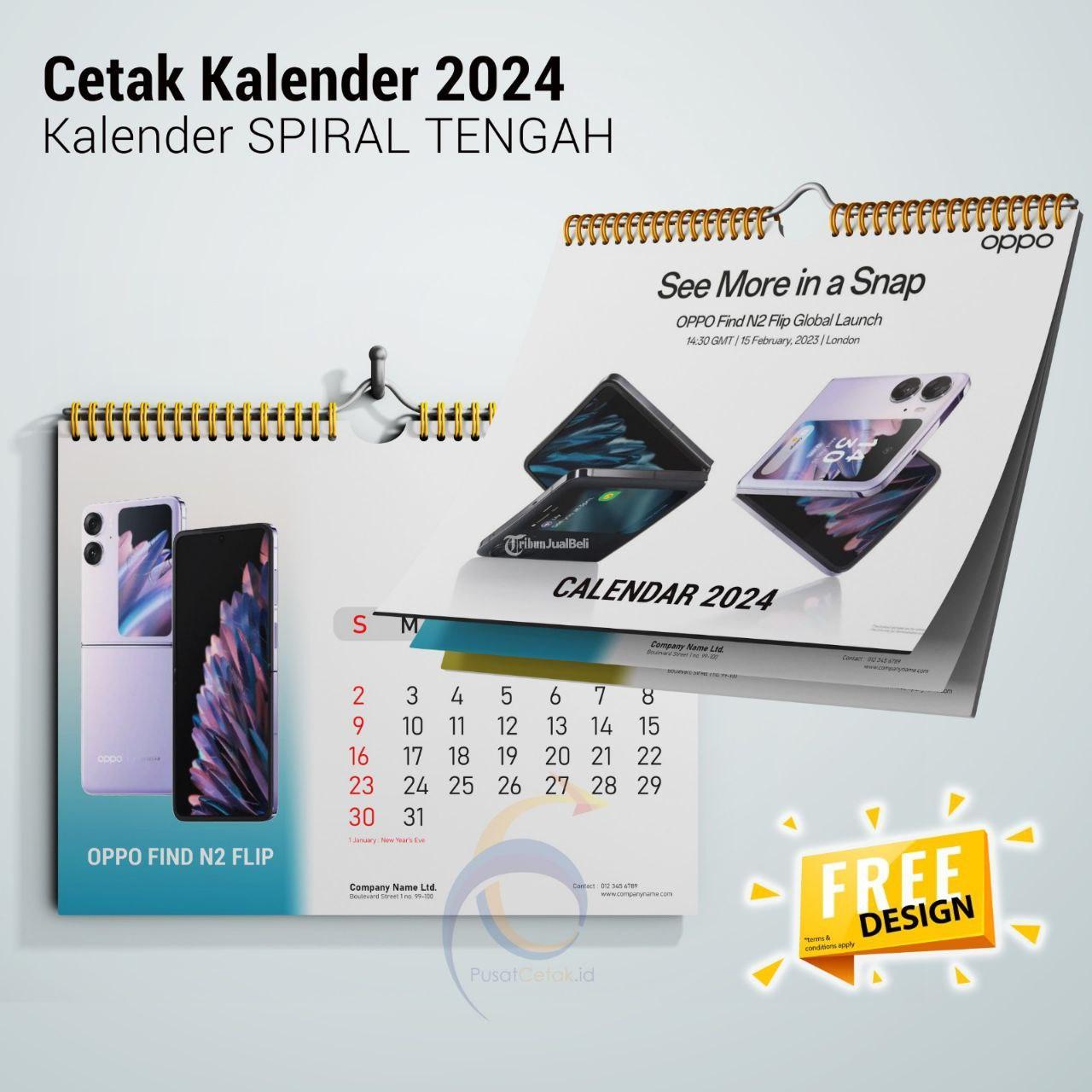 Cetak Kalender Dinding Murah Custom Untuk Partai dan Pilkada 2024 Depok