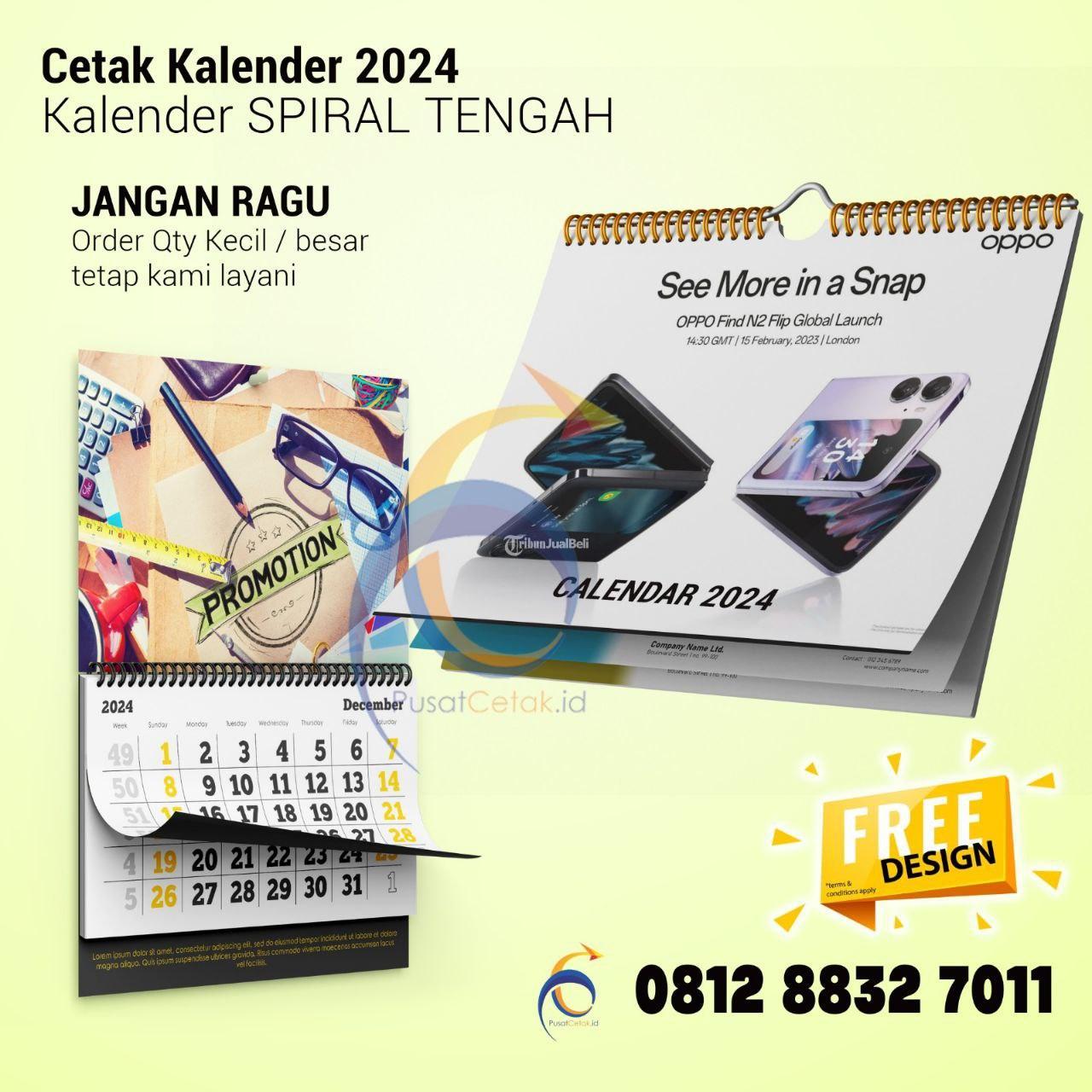 Cetak Kalender Dinding Murah Custom Untuk Partai dan Pilkada 2024 Depok