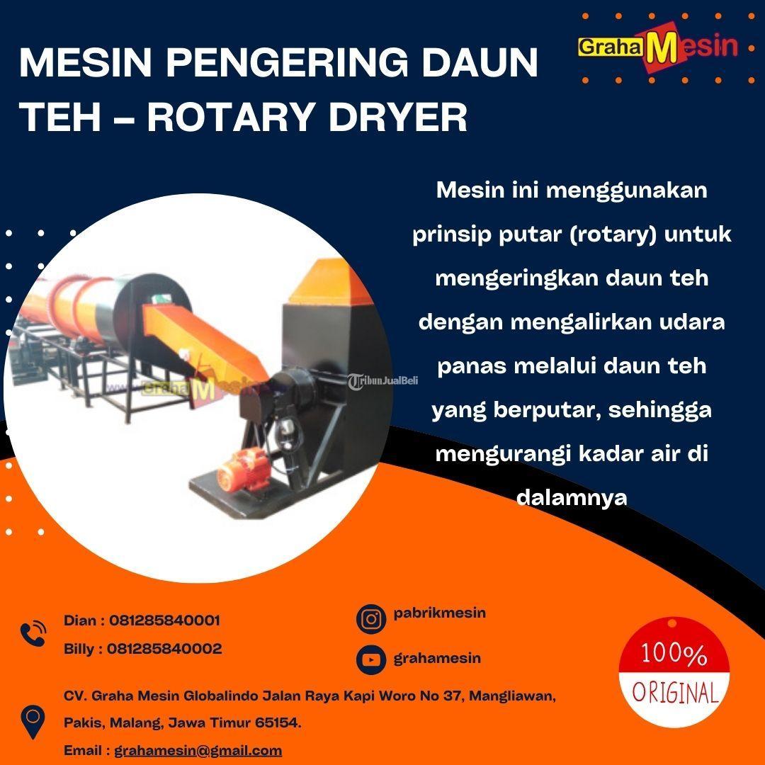 Mesin Pengering Daun Teh Rotary Dryer Graha Mesin Malang