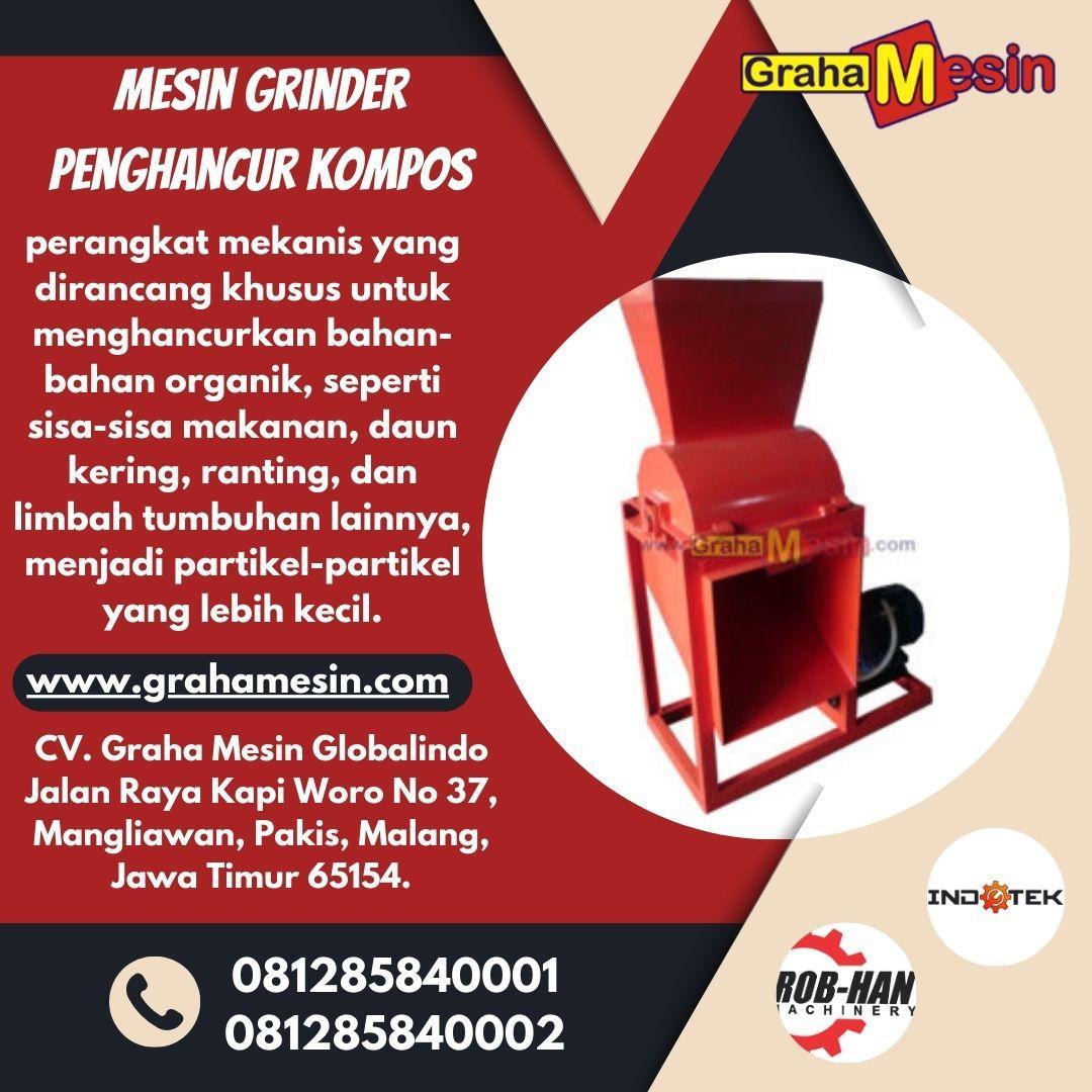 Mesin Grinder Penghancur Kompos Graha Mesin