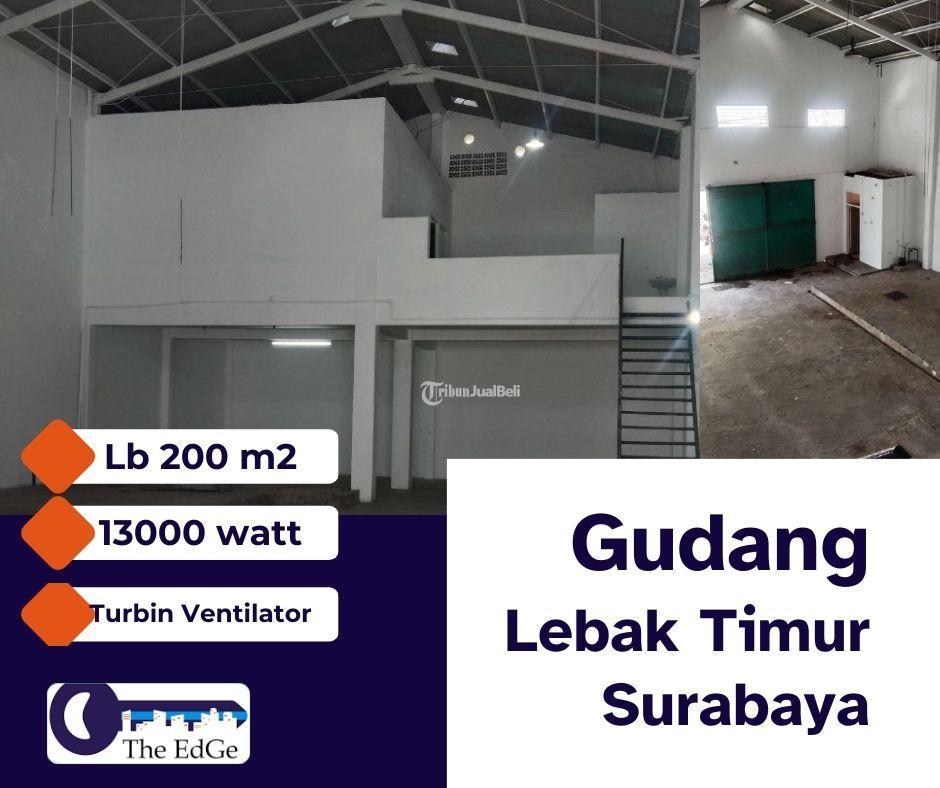 Dijual Gudang Lebak Timur Luas 200m2 Kawasan Strategis Pergudangan - Surabaya