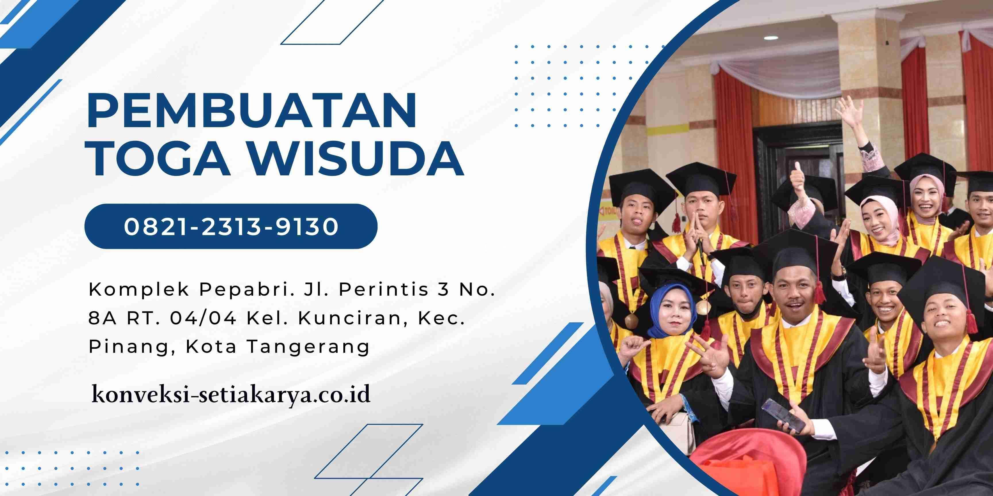 Baju Seragam Wisuda Toga Bahan Bottom Premium - Jakarta Pusat