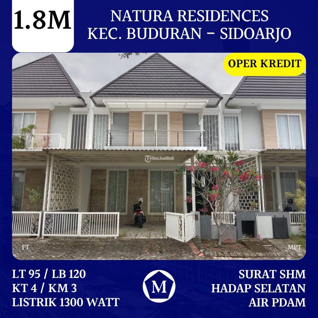 Rumah Natura Residences Sidoarjo 18M SHM Hadap Selatan Siap Huni