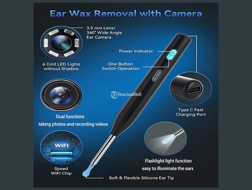 Drisla Pembersih Telinga Korek Kuping Kamera LED Smart Visual Ear Stick
