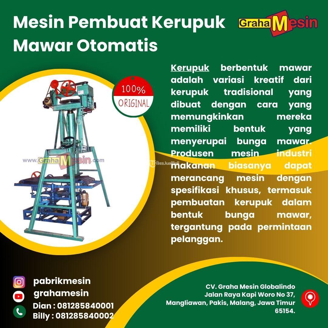 Mesin Pembuat Kerupuk Uyel Kerupuk Mawar Otomatis Graha Mesin Malang