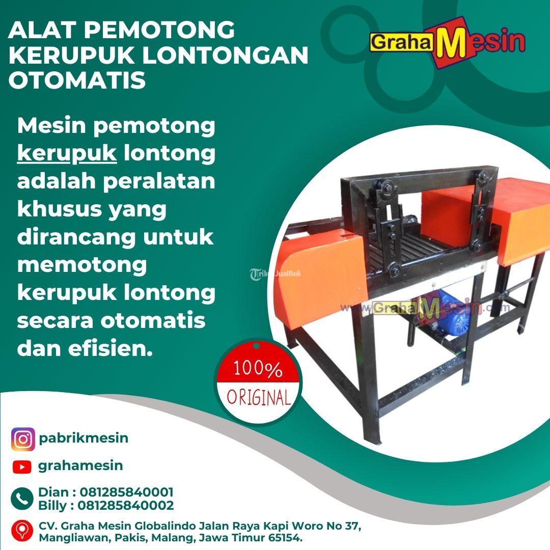Alat Pemotong Kerupuk Lontongan Otomatis Graha Mesin - Malang