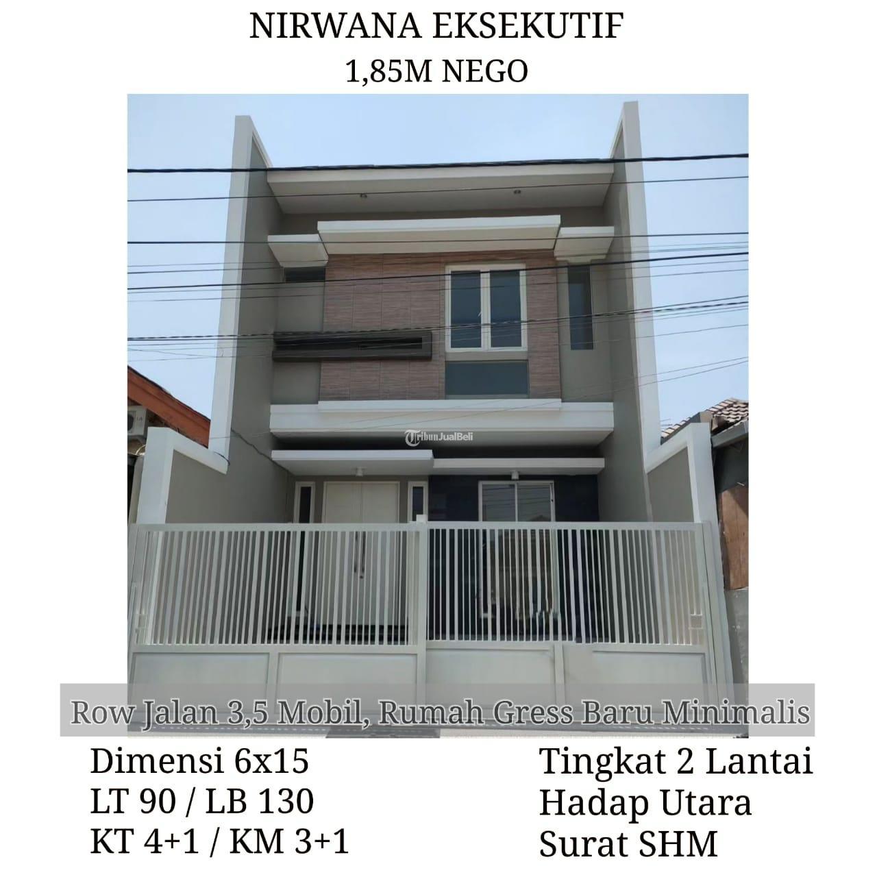 Dijual Rumah Baru Minimalis Lt Lb Di Nirwana Eksekutif Di Surabaya Tribun Jualbeli