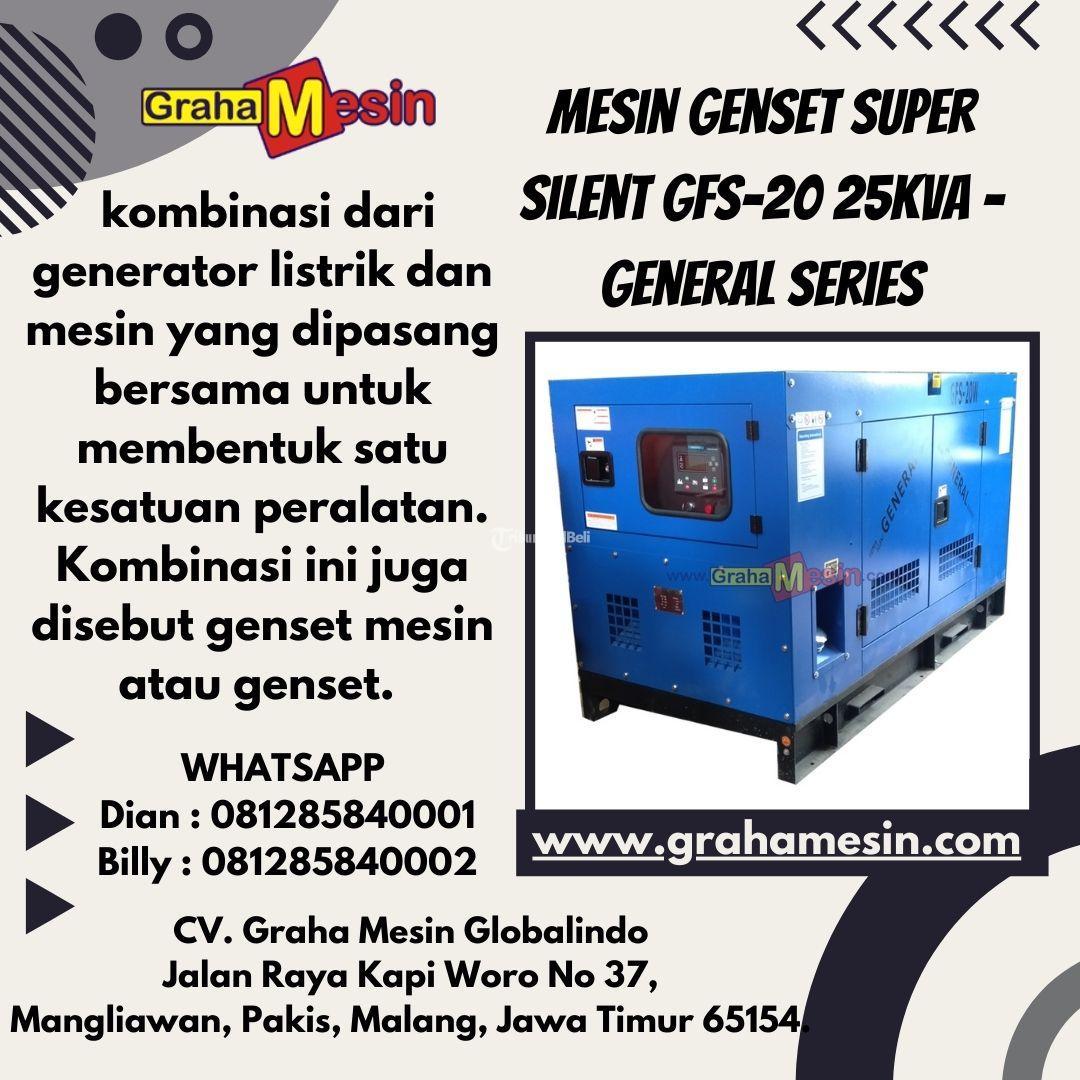 Mesin Genset Super Silent GFS20 25kva  General Series Graha Mesin - Malang