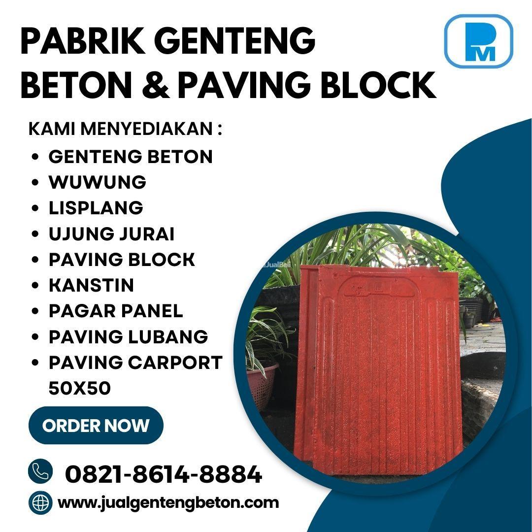 Pabrik Genteng Beton Flat Ringan Siap Kirim - Malang