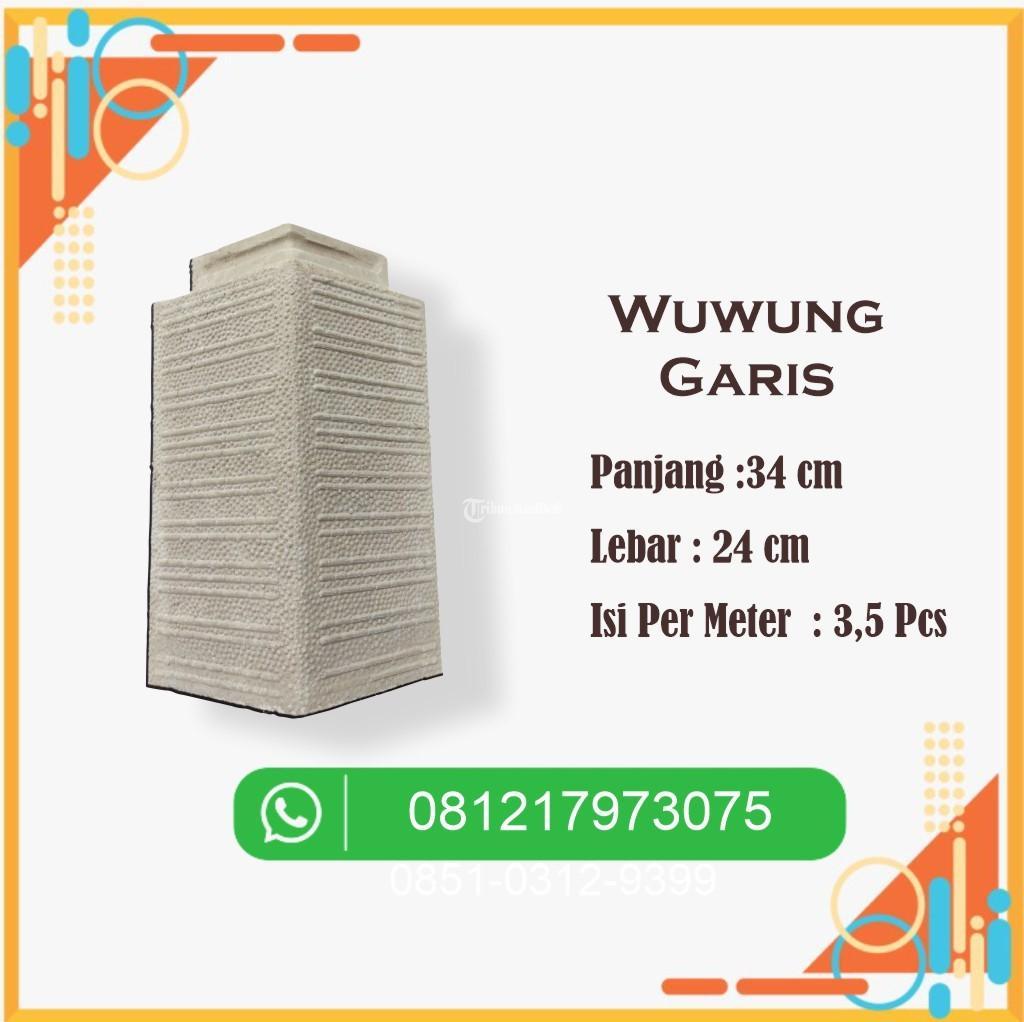 Genteng Beton Wuwung Corak Garis